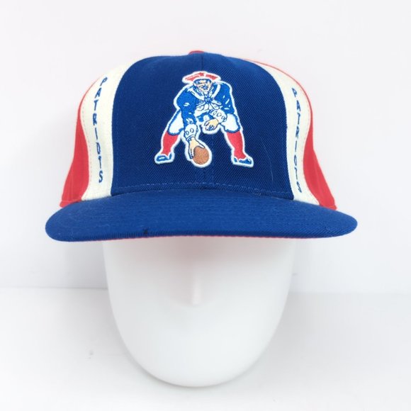 Reebok NFL New England Patriots Gridiron Classic Patriot Fitted Wool Hat Sz 8 - Picture 2 of 10